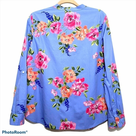 NWT TALBOTS Floral Blouse Shirt Top Boho Women’s M - Picture 2 of 7